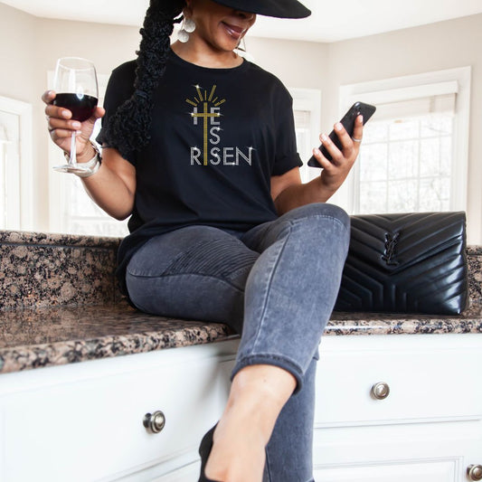 He's Risen Unisex Blings T-Shirt