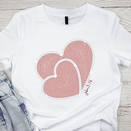 Hearts Bling T-Shirt