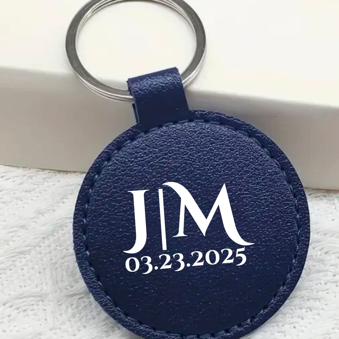 Vinyl Wedding Name Initial Party Favors